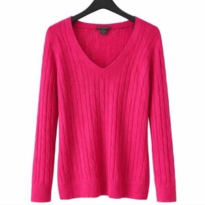 Lane Bryant Pink Cableknit Womens Sweater Sz 18/20